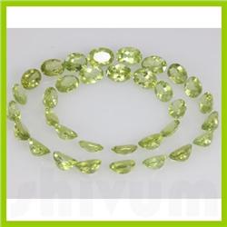 Natural Peridot Opal Cut 5x7mm 117.6ctw @2.5 USD/ct