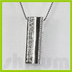Genuine 0.15ctw Diamond Necklace 14K Gold 3.26g