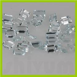 Natural Aqua Marine Emerald Cut AAA 4x4mm 37 pcs per lot 16.56ctw @ 15 USD/ct