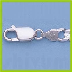 Genuine 16" 14kt Italian Gold-White 5.4mm, Figaro Chain Gauge:140, 16.5gr