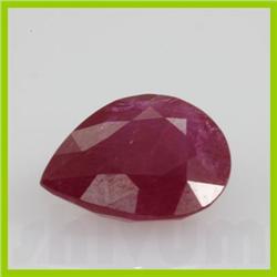Natural Ruby Pear Cut 9x11mm 1 pc per lot 3.45ctw @ 400USDD/ct