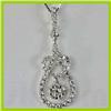Image 1 : Genune 0.710 ctw heartstar Diamond Pendant 18kt Gold-White