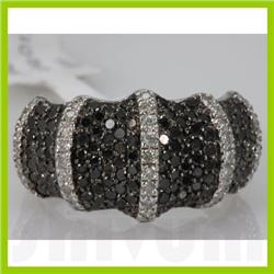 Genuine 1.58 ctw Diamond Ring 10K White Gold