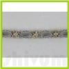 Image 3 : Genuine 3.47ctw Diamond Bracelet 14K Two Tone Gold 