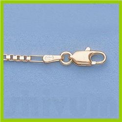 Genuine 16" 14kt Italian Gold-Yellow or White 1.6mm, Figaro Box Chain :4.9gr