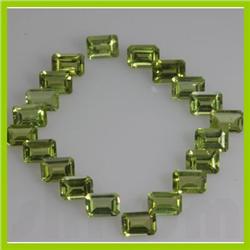 Natural Peridot Emerald Cut 5x7mm 200.79ctw @4USD/ct
