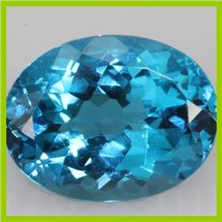 Natural Blue Topaz Oval Cut 32.1ctw @2.5 USD/ct