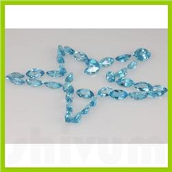 Natural Blue Topaz Oval Cut 4x6mm 50.2ctw @2.5 USD/ct