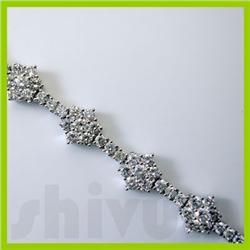Genuine 4.51 ctw 14K Diamond Studded Fashion Bracelet G SI1