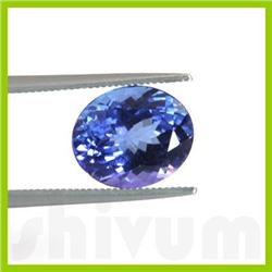 Genuine Natural 2.68 ctw Tanzanite Oval Cut AAA 8x10mm