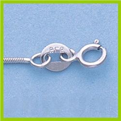 Genuine 16" 14kt Italian Gold-Yellow or White 0.9mm, Rd. Snake Chain Gauge:022, 2.9gr