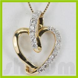Genuine 0.37ctw Diamond Necklace 14K Gold 1.70g