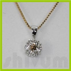 Genuine 0.25 ctw Diamond Necklace 14k Gold 0.36g