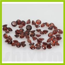 Natural Red Garnet Round Cut AAA 3x3mm 48 pcs per lot 7.66ctw @ 7USD/ct