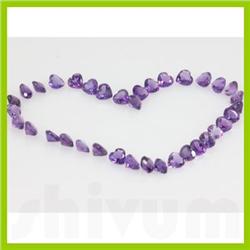 Natural Amethyst Heart Cut 6x6mm 33.48ctw @1.5 USD/ct