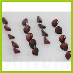 Natural Red Garnet Pear Cut AAA 5x7mm 19 pcs per lot 16.42ctw @ 3 USD/ct