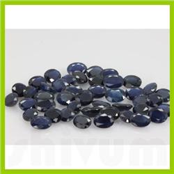 Natural Dark Sapphire Oval Cut 7x9mm 35 pcs per lot 88.68ctw @4 USD/ct