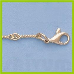 Genuine 16" 14kt Italian Gold-Yellow or White 3.0mm, Dog Bone Large Hand Made Chain :7.6gr