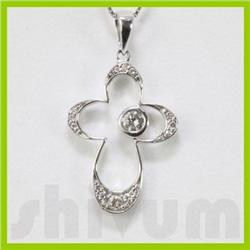 Genuine 0.23ctw Diamond Necklace 14k Gold 1.87g