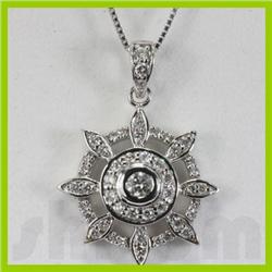 Genuine 0.49ctw Diamond Necklace 14K Gold 2.69g