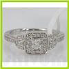 Image 1 : Genuine 0.54 ctw Diamond Ring 14K White Gold