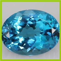 Natural Blue Topaz Oval Cut 1 pc per lot 32.87ctw @2.5 USD/ct