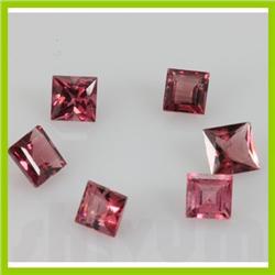 Natural Pink Tourmaline Square Cut 6x6mm 6 pcs per lot 8.19ctw @50 USD/ct