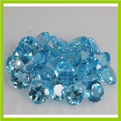 Natural Blue Topaz Round Cut 8x8mm 6 pcs per lot68 ctw @2.25 USD/ct