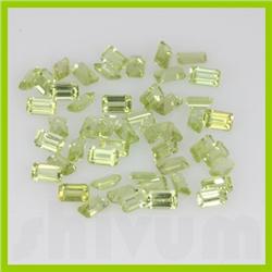 Natural Peridot Emerald Cut 3x5mm 89.5ctw @1.75USD/ct