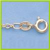Image 1 : Genuine 16" 14kt Italian Gold-Yellow or White 1.9mm, Oval Link Chain Gauge:042, 3.2gr