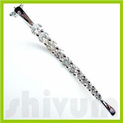 Genuine 1.28 ctw 14K Diamond Studded Journey Bangle G SI1