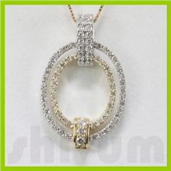 Genuine 0.9ctw Diamond Necklace 14k Gold 4.81g