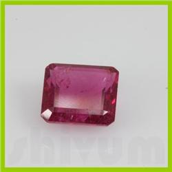 Natural Pink Tourmaline Emerald Cut 13x14mm 1 pc per lot 13.1ctw @100USD/ct