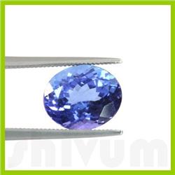 Genuine Natural 5.05 ctw Tanzanite Oval Cut AAA 9.5x11.5mm