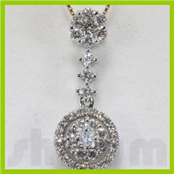 Genuine 0.75ctw Diamond Necklace 14k Gold 1.60g