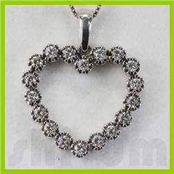 Genuine 0.5ctw Diamond Necklace 14K Gold 3.05g