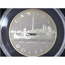 1984 CANADA TORONTO $ (PF) .3750 OZ. ASW