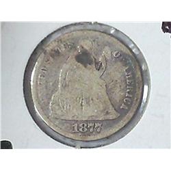 1877 SEATED LIBERTY DIME