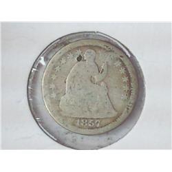 1857-O SEATED LIBERTY HALF DIME