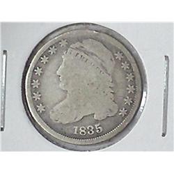1835 BUST DIME (CIRCLE ON REVERSE) (AS SHOWN)