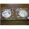 Image 1 : 2-2005 CHINA 10 YUAN SILVER PANDA COINS (UNC)