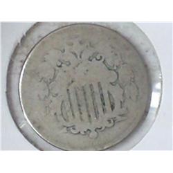 1866 SHIELD NICKEL