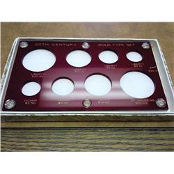 CAPITAL PLASTICS GOLD TYPE SET HOLDER, NEW