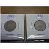 Image 1 : 1883 SHIELD NICKEL & 1883 LIBERTY "V" NICKEL UNCS