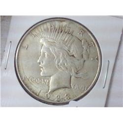 1923-D PEACE SILVER DOLLAR