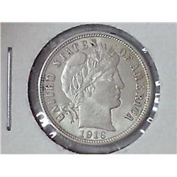 1916 BARBER DIME (UNC)
