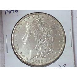 1896 MORGAN SILVER DOLLAR (UNC)