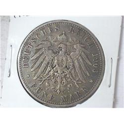 1903-A PRUSSIAN 5 MARK .8038 OZ ASW