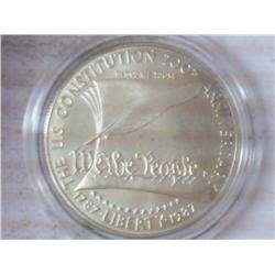 1987 US CONSTITUTION UNC SILVER DOLLAR