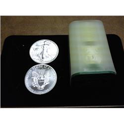 ORIGINAL ROLL OF 20-1989 AMERICAN SILVER EAGLES